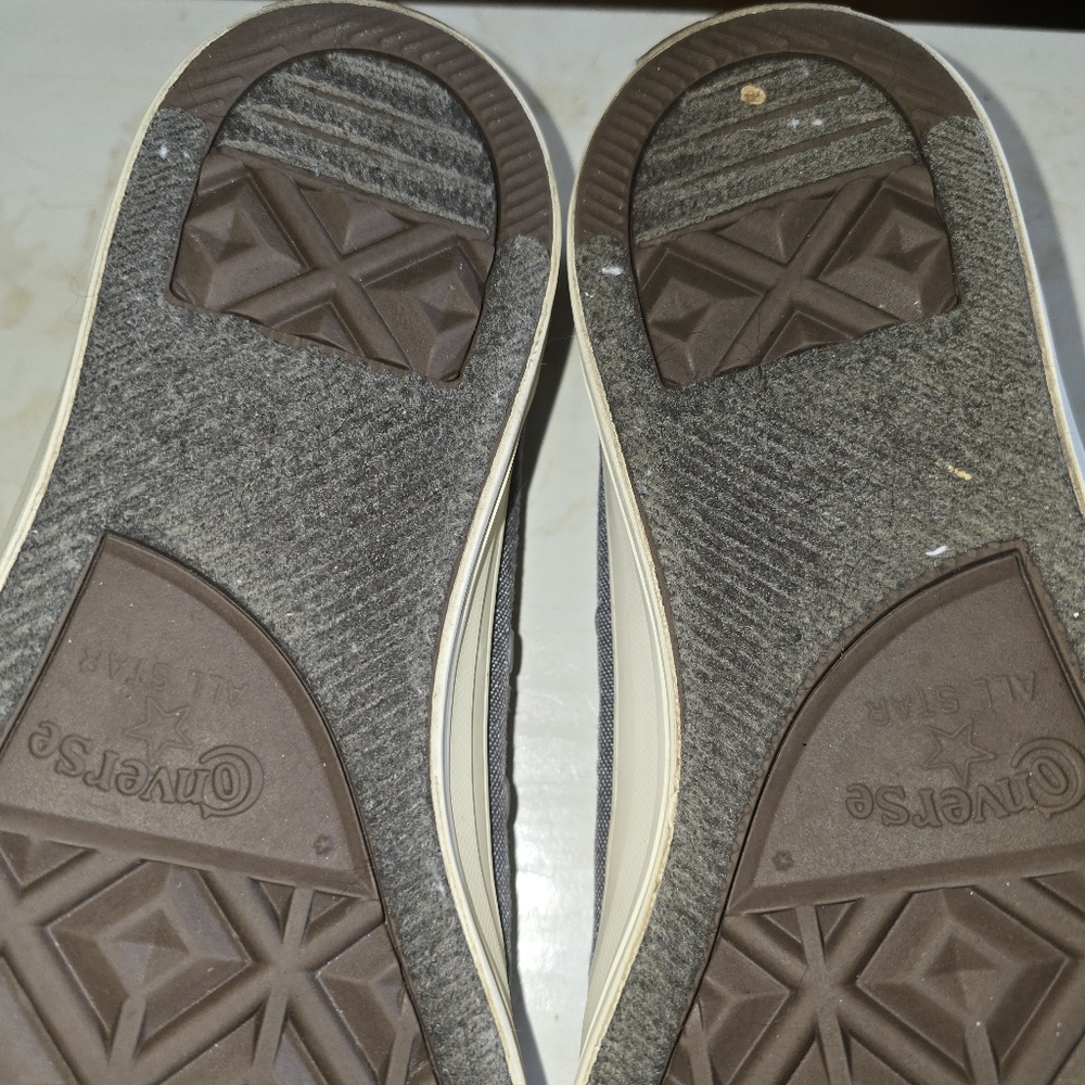Convers Stylish Gray Canvas Sneakersmens Size 9.5 Great Shoe!! - Picture 12 of 12
